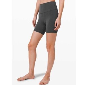 Lululemon Wunder Train High Rise Short 6” inseam Heather Grey Size 20